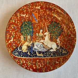 Collector Plate Haviland Limoges La Dame a la Licorne collector series plate #2